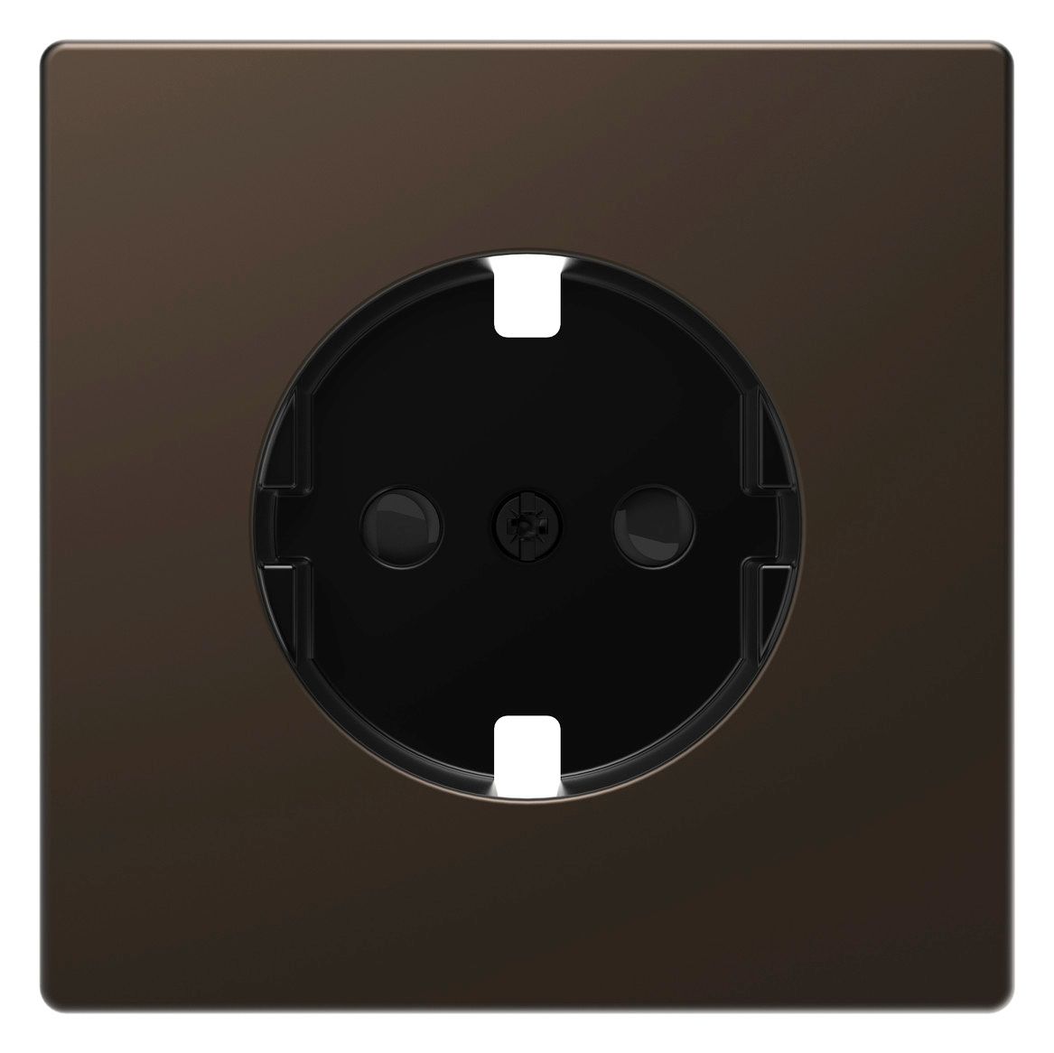 Mert MEG 2330-6052 Zentralplatte SCHUKO Steckdosen Einsatz BRS Moccametallic