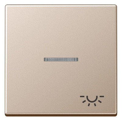 Jung A590KO5LCH Wippe Symbol Licht m.Lichtleiter Serie A champagner