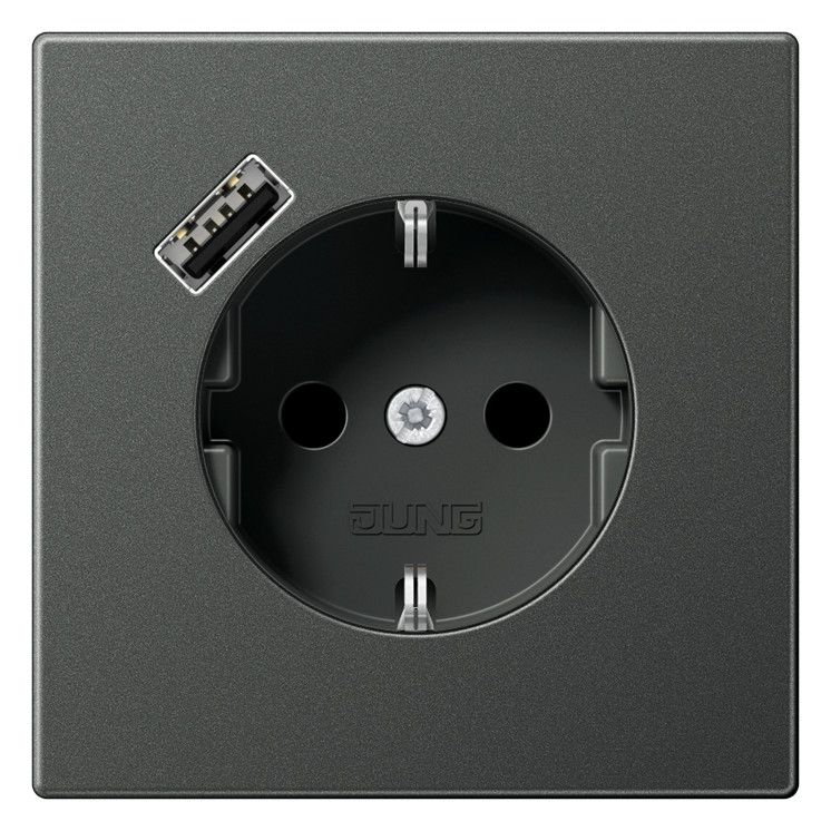 Jung AL1520-18AAN SCHUKO-Steckdose m.USB Typ A