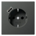 Jung AL1520-18AAN SCHUKO-Steckdose m.USB Typ A