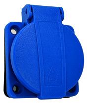 Bals 71071 Schuko-Anbausteckdose 16A 3p IP54 blau dänisch
