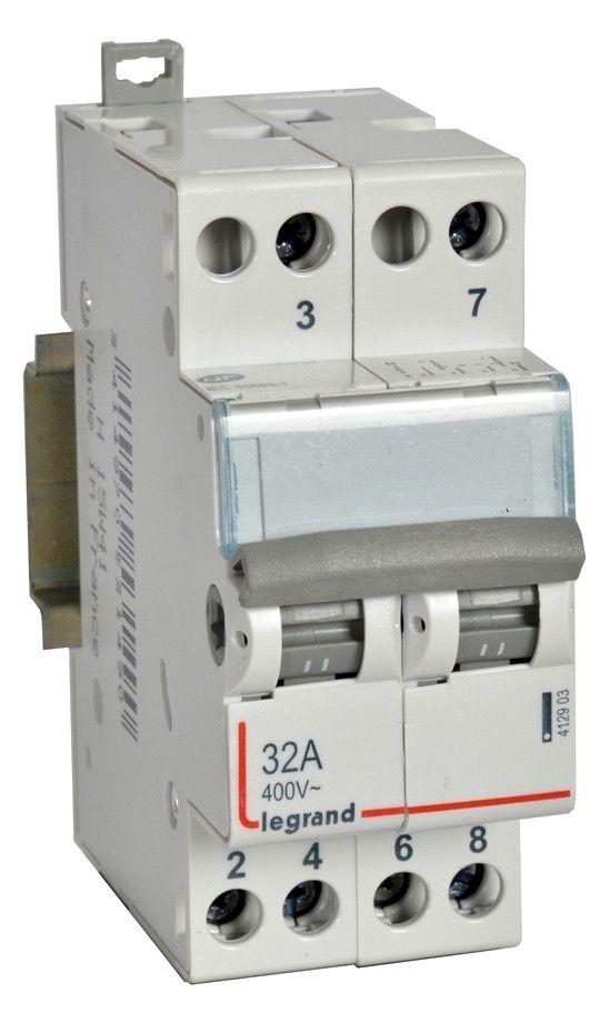 Legrand 412903 CX3 Wechselschalter 2We m.Mittelstellung 32A AC-22A 2TE