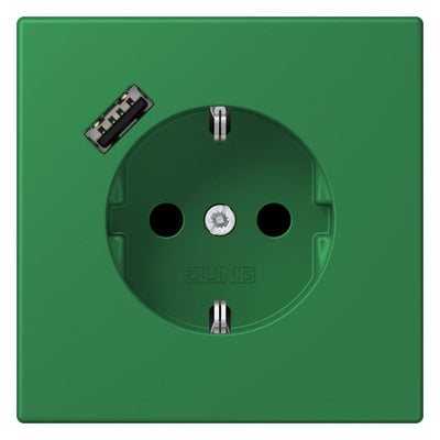 Jung LC1520-18A219 SCHUKO-Steckd.m.USB Typ A LC32050