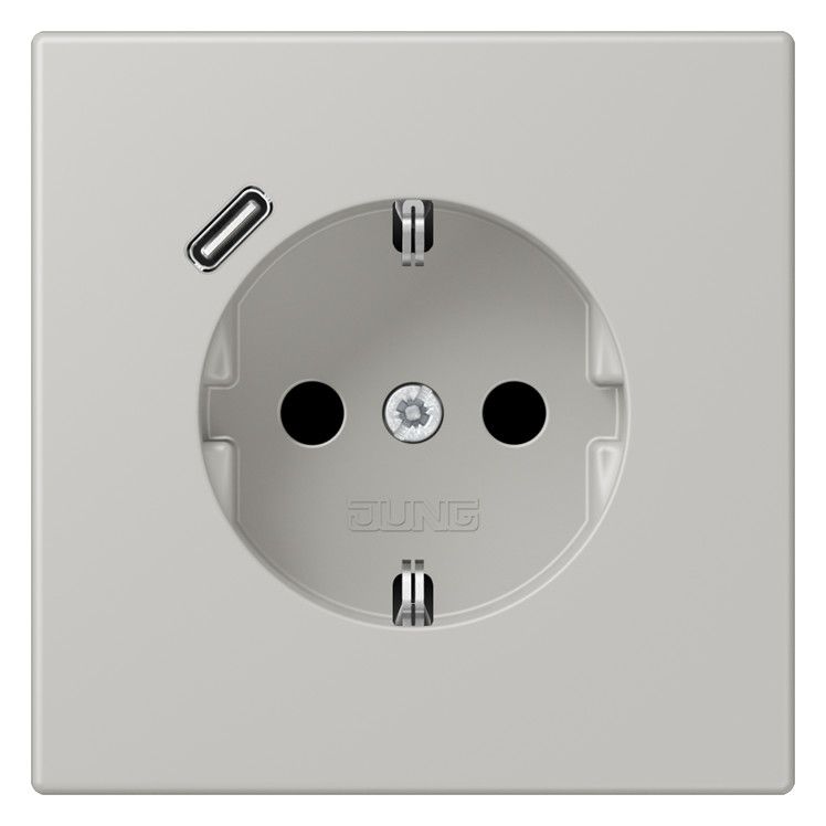 Jung LC1520-18C205 SCHUKO-Steckd.m.USB Typ C LC32013