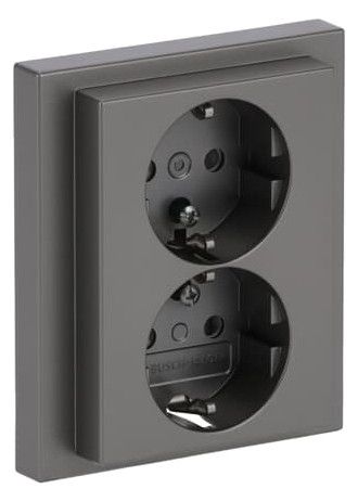 BJ 202 EUJB-866 SCHUKO® Doppelsteckdose volle Abdeckung EBS