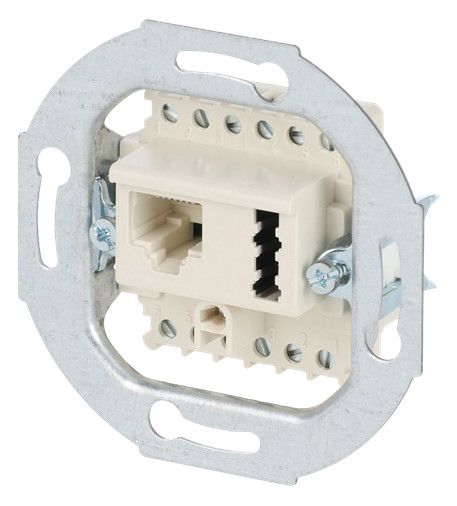 BJ UAE8(6)TAE6F+N UAE-TAE- Anschlussdose weiß