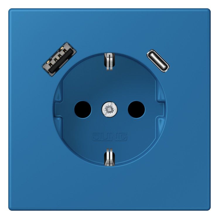 Jung LC1520-15CA211 SCHUKO-Steckd.m.USB Typ AC LC32030