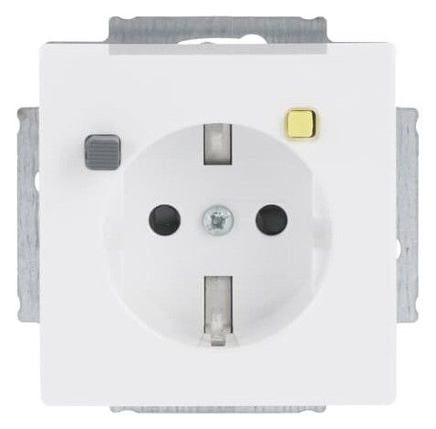 BJ 3120 EUCB-84 FI-SCHUKOMAT SCHUKO Einsatz studioweiß Sicherheitstechnik