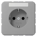 Jung CD1520KINAGR SCHUKO Steckdose 16 A 250V SAFETY+Duroplast Serie CD grau