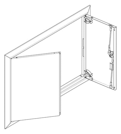 ABN GBRU33T Blendrahmen m.Volltüre f.UP-Flachverteiler,3x3-reihig