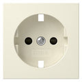 GIRA 492101 Abdeckung SCHUKO-Steckdose m.Shutter System 55 Cremeweiß glänzend