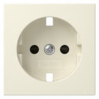 GIRA 492101 Abdeckung SCHUKO-Steckdose m.Shutter System 55 Cremeweiß glänzend