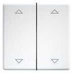 Eltako DW-FT55-rw+2P Doppelwippen 55er Design u.E-Design55 reinweiß 30000986
