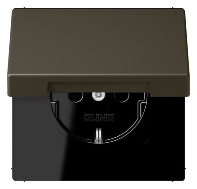 Jung LC1520NBFKL241 SCHUKO Steckd.m.Klappdeckel LC32140