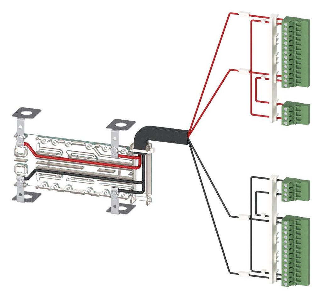 Siemens 3KC9834-2 f.3KC8 Spannungs- versorgungskabel oberseitig 2p f.400A