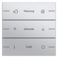 GIRA 576326 Wippenset 3fach indiv. Tastsensor4 System 55 Farbe Alu