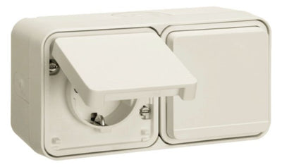 Berker 47753542 Steckd.SCHUKO 2f.waag.Klappd.Ber.schutz Schraubkl.4
