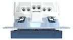 Mert MEG 2302-0378 SCHUKO-Steckdose BRS Sonder m.Schriftfeld StK blau System M