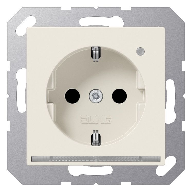 Jung A1520-OLNW SCHUKO-Steckdose m.LED-Licht