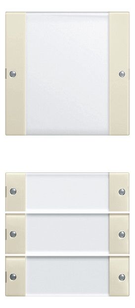 GIRA 213401 Wippenset 4fach (1+3) BSF System 55 Klar/Cremeweiß glänzend