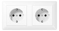 Jung AS1522BFWW Kabel-Kanal-SCHUKO- Steckdose 2fach alpinweiß