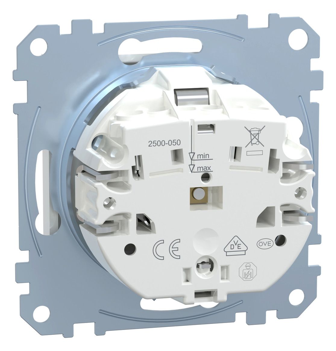 Mert MEG 2303-0325 SCHUKO-Steckdose BRS Ko.+Schriftfeld StK aktivweiß gl.Sys.M