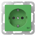 GIRA 4188107 SCHUKO-Steckdose SV System 55 Grün glänzend