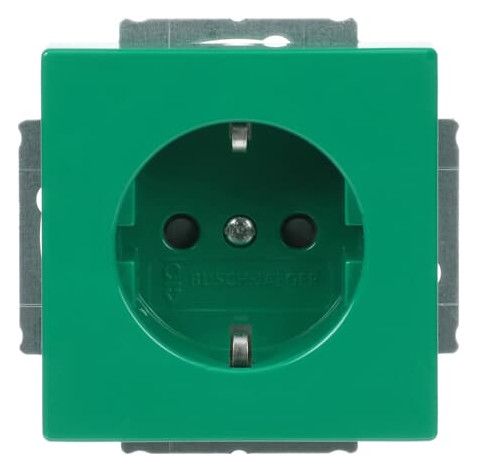 BJ 20 EUCKS-13-82-101 SCHUKO Steckdosen-Einsatz gn RAL6032 future
