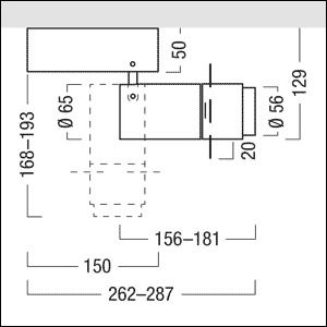 Zumtobel SUP2 L PROJ LED1000-940 FRM LDO 3CY BK LED-Strahler 60715004