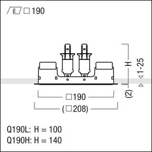 Zumtobel PANOS INF Q190 PLANARRAHMEN Planarrahmen 60800685