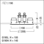 Zumtobel PANOS INF Q190 PLANARRAHMEN Planarrahmen 60800685