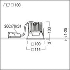 Zumtobel PANOS INF Q100V 15W LED940 LDO SP-WH WH LED Decken-EBleuchte 60817525