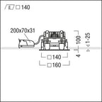 Zumtobel PANOS EVO Q140H 9W LED840 SWI FAL WH LED Einbauleuchte 60815898