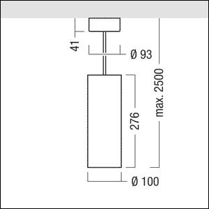 Zumtobel P-INF PWH R100 LED1600-930 LDO GD WH LED Pendelleuchte 60510425
