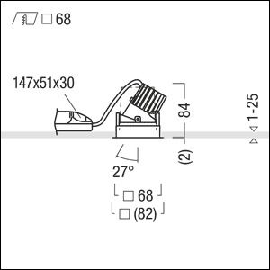 Zumtobel PANOS INF Q68V 10W LED940 LDO SP-BK TL LED Decken-EBleuchte 9 60816933