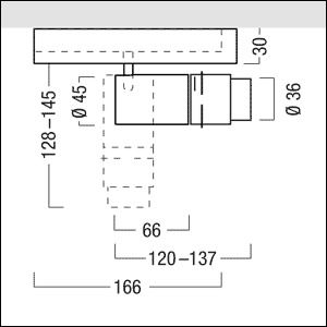 Zumtobel SUP2 M PROJ LED800-940 FRM LDO WH Strahler Projektion ws 42927719
