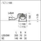 Zumtobel PANOS EVO Q100L 15W LED830 SWI WH WH LED Einbauleuchte 60815231