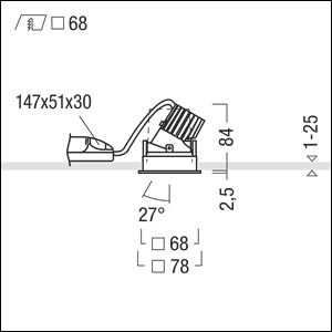 Zumtobel PANOS INF Q68V 10W LED940 LDO FL-BK WH LED Decken-EBleuchte 9 60816936