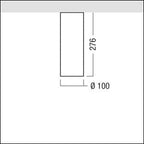 Zumtobel P-INF SC R100 LED1200-940 LDO BK WH LED Decken-Anbauleuchte 60818411