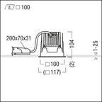 Zumtobel PANOS INF Q100V 15W LED930 LDO SP-AL TL LED Decken-EBleuchte 60817529