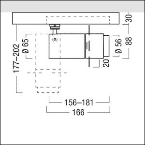 Zumtobel SUP2 L PROJ LED1000-930 FRM DIM TLVH BK LED-Strahler 60715047