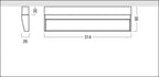 Zumtobel SUP2 M WW LED600-940 LDO BK Wandfluter 11W 599lm DALI sw 42927737
