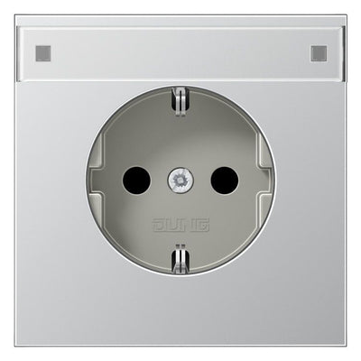 Jung AL1520KINA SCHUKO Steckdose Schriftf. erh.Ber.schutz LS Aluminium