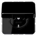 Jung CD1520BFKIKLSW SCHUKO-Steckdose m.Klappdeckel KI schwarz