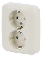 BJ 202 EUJB-212 SCHUKO® Doppelsteckdose volle Abdeckung EBS