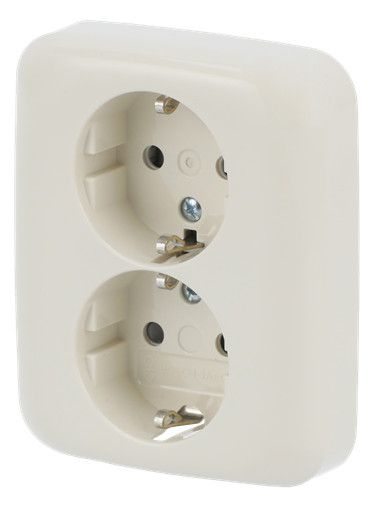BJ 202 EUJB-212 SCHUKO® Doppelsteckdose volle Abdeckung EBS