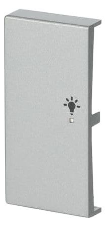 BJ 6231-21-83 Wippe links 2-fach Licht Busch-free@home alusilber