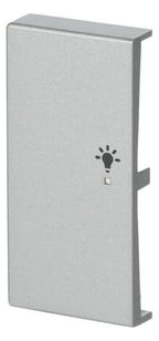 BJ 6231-21-83 Wippe links 2-fach Licht Busch-free@home alusilber