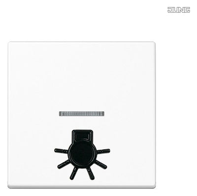 Jung A590L1KOWW Wippe abtastbares Symbol Licht m.Lichtleiter Serie A alpinweiß