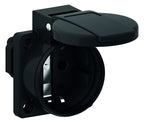 Bals 71104 Schuko-Anbausteckdose gerade QC 16A 3p IP54 schwarz ortsveränderlich